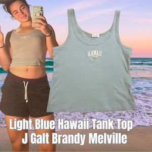 J Galt Brandy Melville Hawaii Tank Top